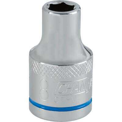 Channellock 1/2 In. Drive 8 mm 6-Point Shallow Metric Socket